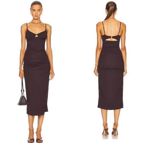 JONATHAN SIMKHAI Iris Midi Dress - Picture 1 of 4